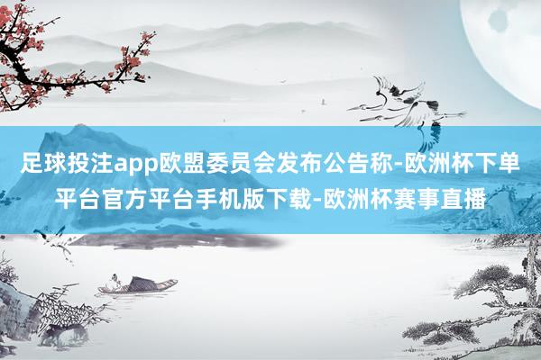 足球投注app欧盟委员会发布公告称-欧洲杯下单平台官方平台手机版下载-欧洲杯赛事直播