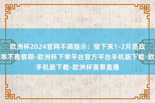 欧洲杯2024官网不竭指示：接下来1-2月是政策落地期、效率不雅察期-欧洲杯下单平台官方平台手机版下载-欧洲杯赛事直播