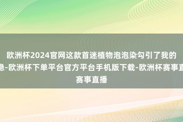 欧洲杯2024官网这款首迷植物泡泡染勾引了我的把稳-欧洲杯下