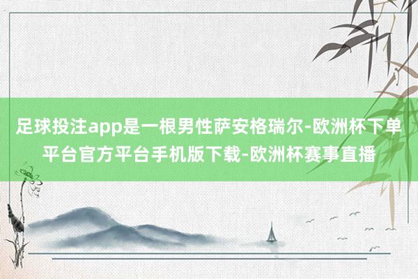 足球投注app是一根男性萨安格瑞尔-欧洲杯下单平台官方平台手机版下载-欧洲杯赛事直播