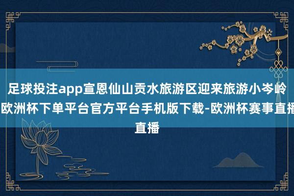 足球投注app宣恩仙山贡水旅游区迎来旅游小岑岭-欧洲杯下单平