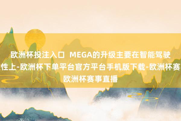 欧洲杯投注入口  MEGA的升级主要在智能驾驶和闲散性上-欧洲杯下单平台官方平台手机版下载-欧洲杯赛事直播