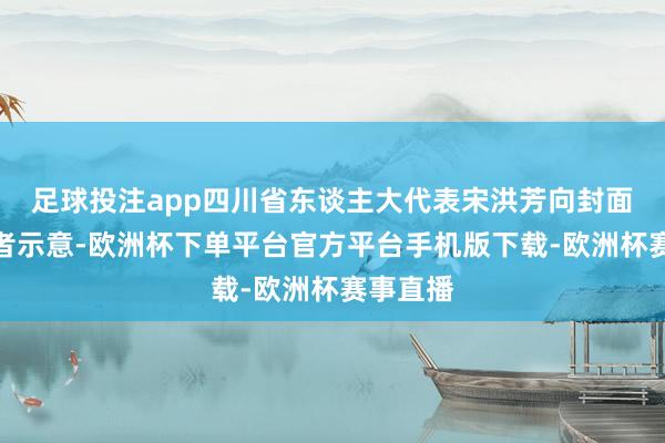 足球投注app四川省东谈主大代表宋洪芳向封面新闻记者示意-欧