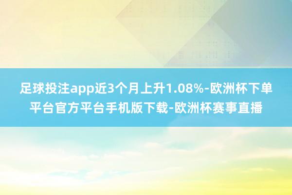 足球投注app近3个月上升1.08%-欧洲杯下单平台官方平台