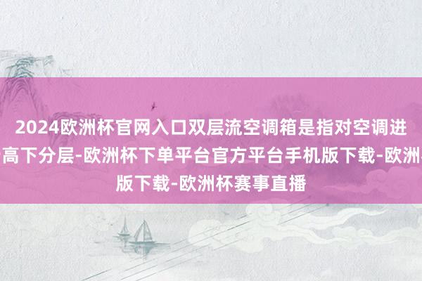 2024欧洲杯官网入口双层流空调箱是指对空调进气结构进行高下