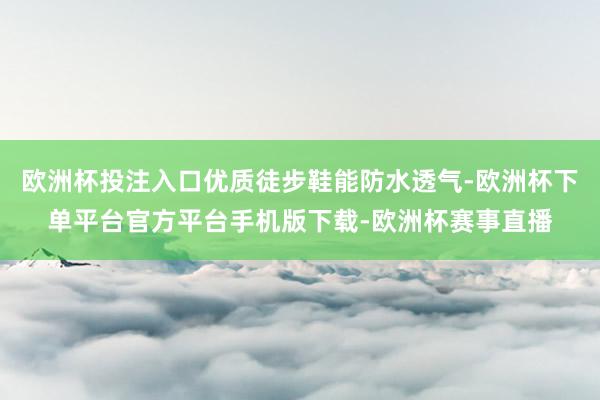 欧洲杯投注入口优质徒步鞋能防水透气-欧洲杯下单平台官方平台手