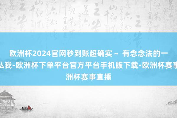 欧洲杯2024官网秒到账超确实～ 有念念法的一又友私我-欧洲