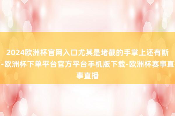 2024欧洲杯官网入口尤其是堵截的手掌上还有断指-欧洲杯下单